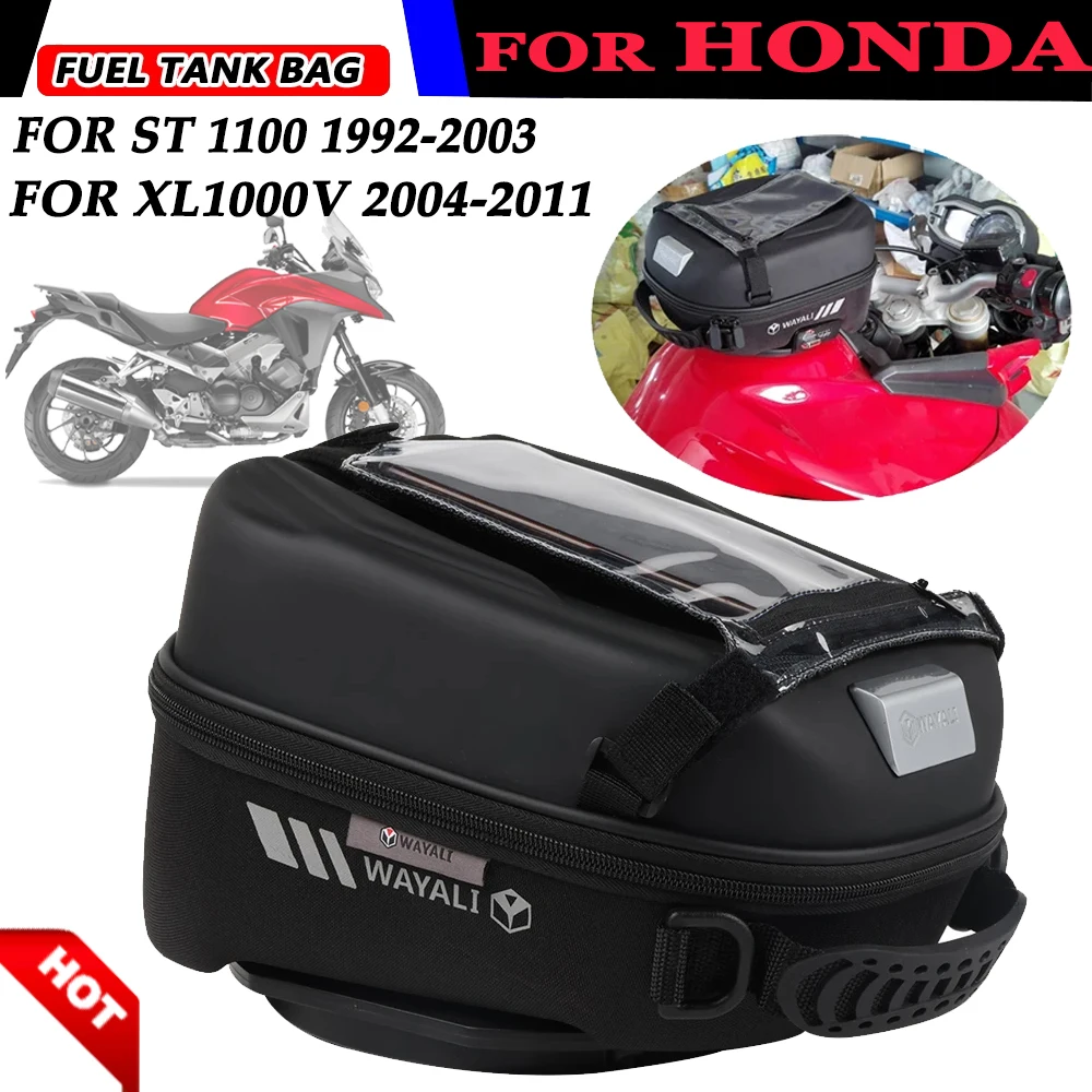 

Для HONDA ST 1100 1992-2003 XL 1000V ABS 2004-2011 сумка для топливного бака с кольцом адаптера бака сумка для хранения СЕНСОРНОЙ НАВИГАЦИИ