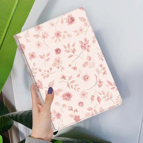 Imagen 2 del producto Patrón de flores rosas de dibujos animados para Samsung Galaxy Tab S11 S10 S9 S8 S7 S6 A11 A9 A8 A7 10,5 10,4 Lite FE Plus pulgadas funda para tableta