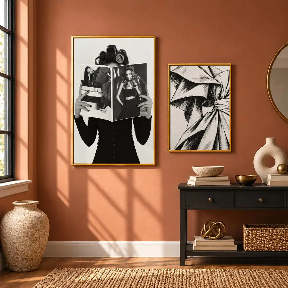 Chic Fashion Magazine Poster Art Wall Stickers & Self-Adhesive Decals for Home, Bedroom & Living Room