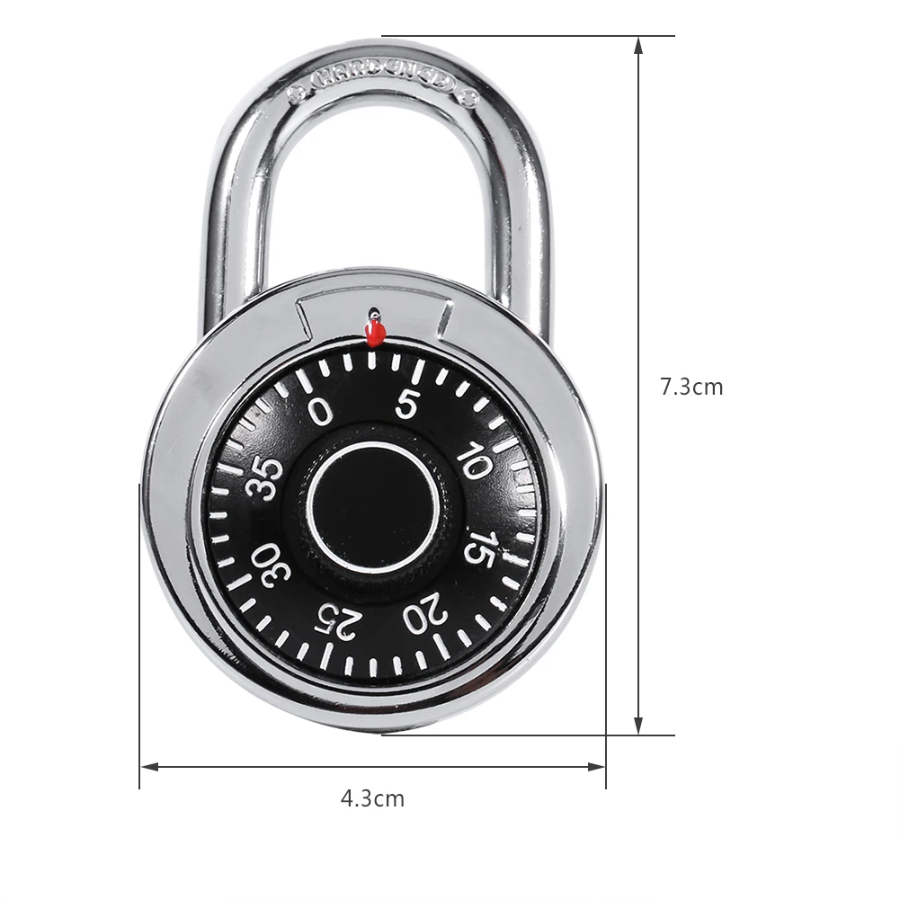 Combination Padlock  padlock  Padlock Digit Combination  Lock  Round Dial Number Luggage Suitcase Security