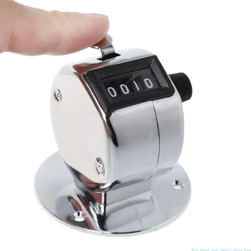 Tally Counters Manual Clicker 4 Digit Number Hand Held Mechanical Lap Counter for People Counting Golf Knitting Sports