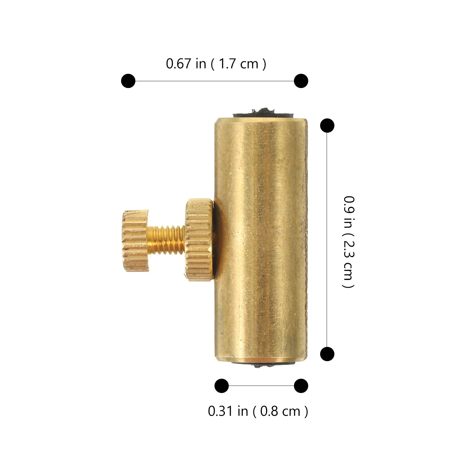 

Violin Wolf Tone Mute Suppressor Metal Accessory Improves Sound Quality Easy to Install Interference