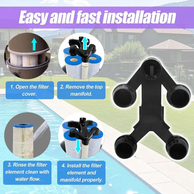 CQMF-Para la Serie Zodiac CV CL, Conjunto de Colector R0357600, Cartucho de Repuesto para Filtro de Piscina y Spa CV460 CV340 CV580 CL340 CL460