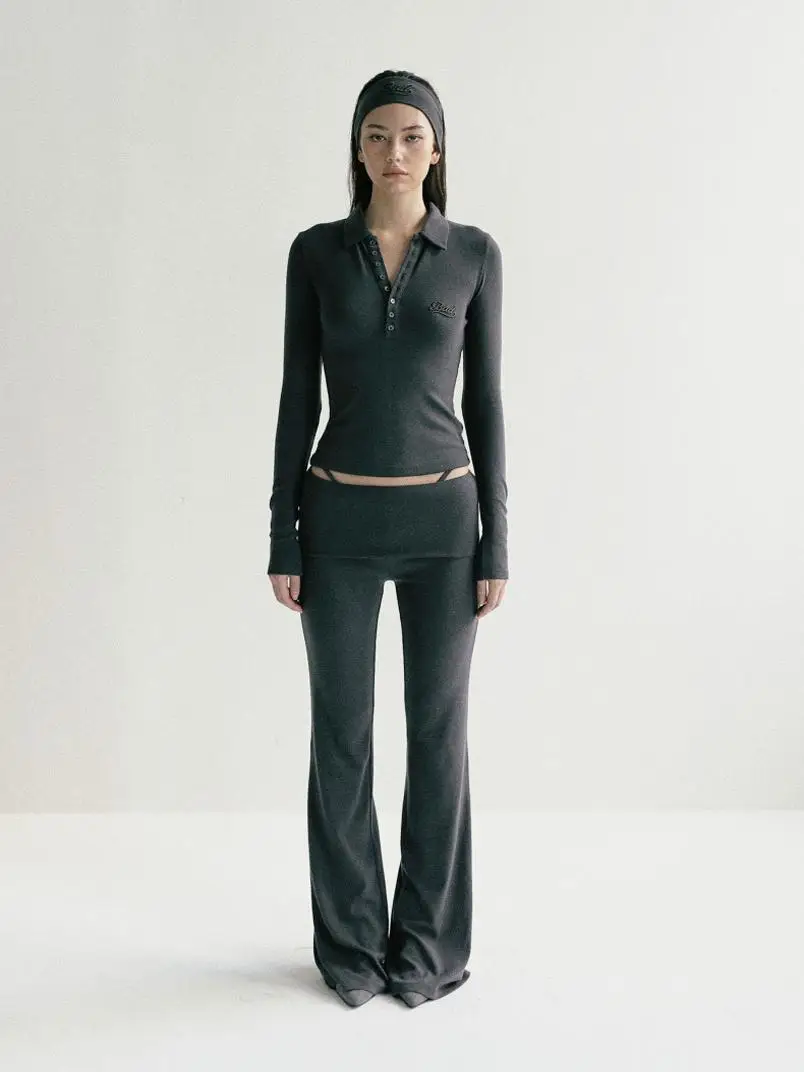 

Low Waist Flared Yoga Pants Women's Skin-friendly Slimming Casual Sports Trousers Korean Sle Long Pants