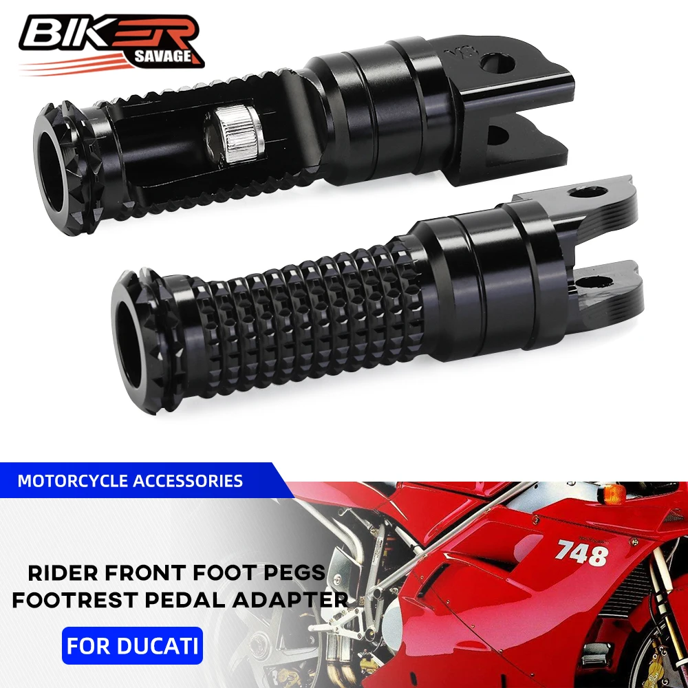 

Motorcycle Front Footrest For DUCATI Monster S2R S4R 800/1000 748/749/848/916/996/998 Supersport SS Rider Foot Peg Pedal Adapter