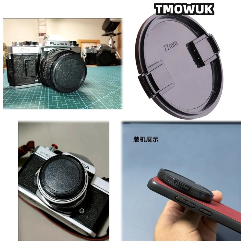 

For PENTAX K-S2 K-3 Mark III LX 645D Q KF K-1 Ist D Camera Lens Cap Protective Cover Center Pinch Snap-on 49mm 52 55 58 62 67 72