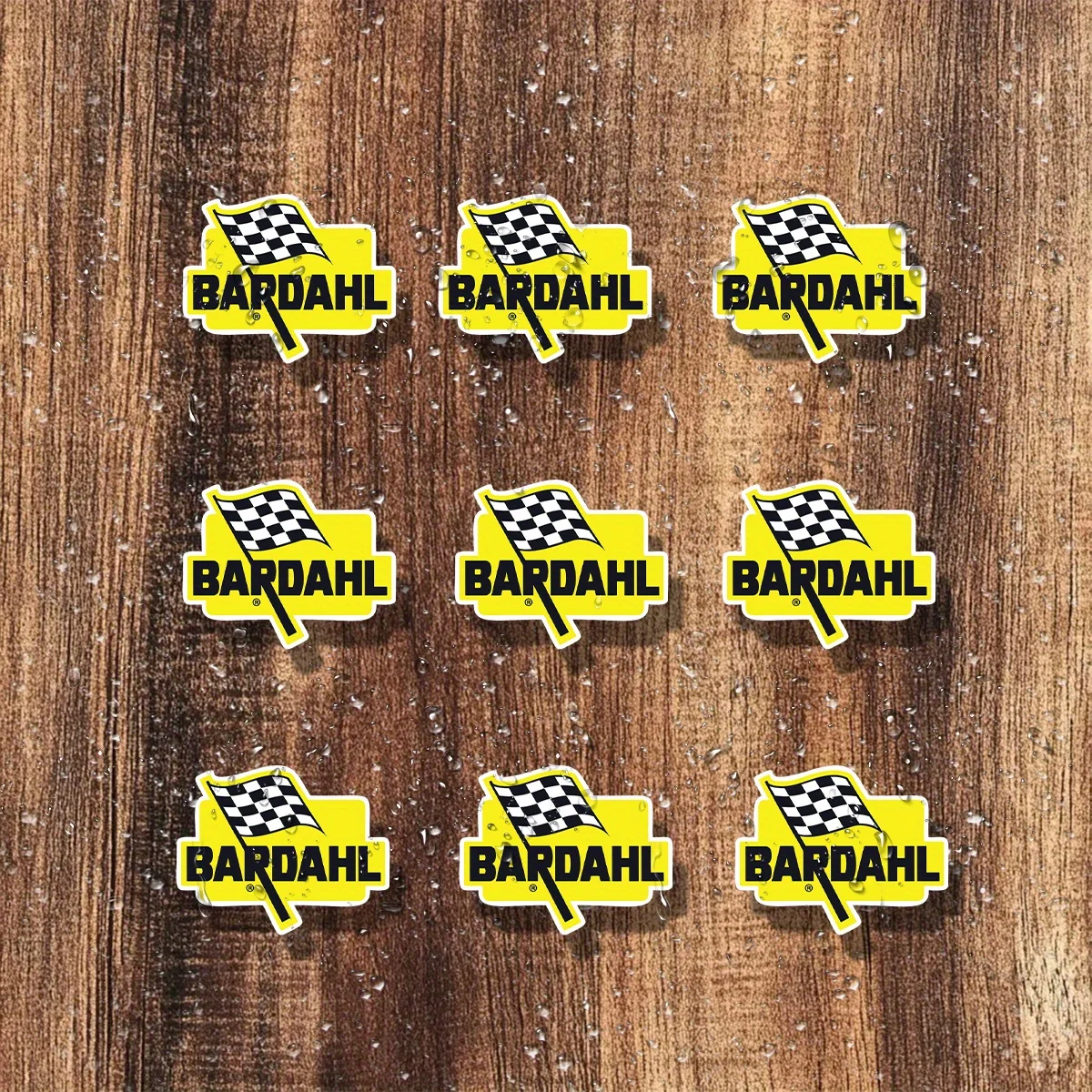 Checkered Flag Racing Stickers Waterproof Vinyl Decals for Car Motorcycle Bike Decor Yellow Black White Multi-color