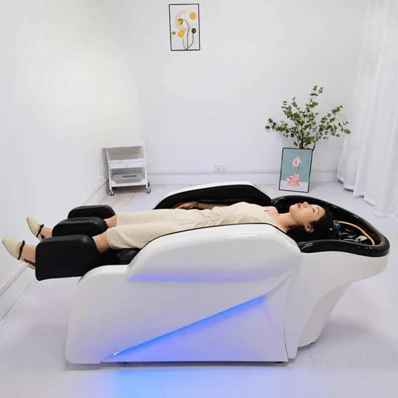 Fumigation Luxury Shampoo Bed Recliner Intelligence Electric Thai Massage Bed Spa Barber Shop Dedicated Cadeira Furniture XR50XF