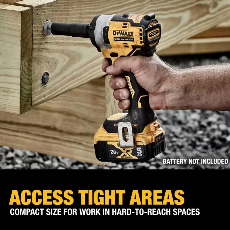 DEWALT DCF911 20V MAX* 1/2 in. Brushless Cordless Impact Wrench with Hog Ring Anvil 20V MAX  Lithium Power Tools Electric Wrench