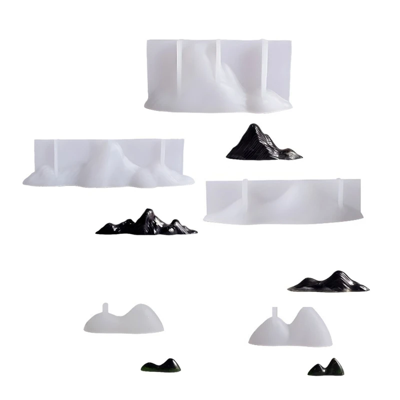 Silicone Mountain Molds Make Your Own Ice Chocolate or Soybean Wax Candles