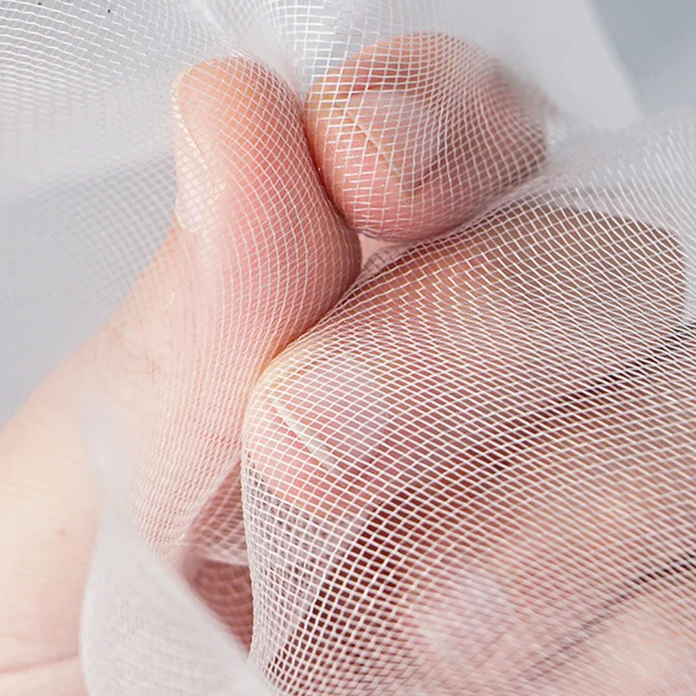 2 Pack 8x32Ft Row Cover Mesh Netting Insect Pest Barrier Bird Netting Protection Net for Vegetables Fruit Trees and Plants