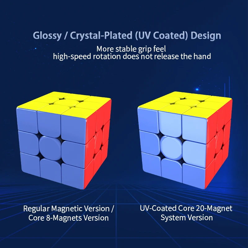[ECube] ESCube ES3 3x3 boule magnétique noyau Cube de vitesse sans stricker Puzzle magique jouet d'intelligence régulière pour les enfants