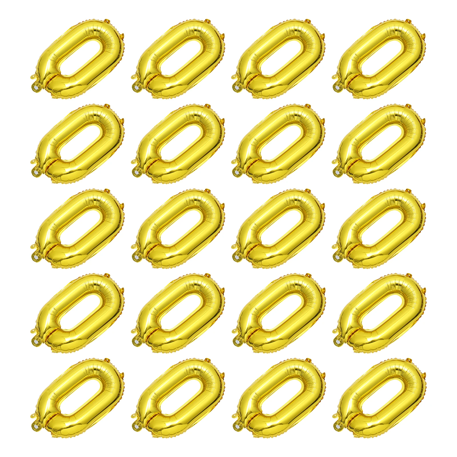 

20Pcs Aluminium Foil Balloon Durable Party Balloon Set Colorful Birthday Decoration Perfect for Wedding and Holiday Parties