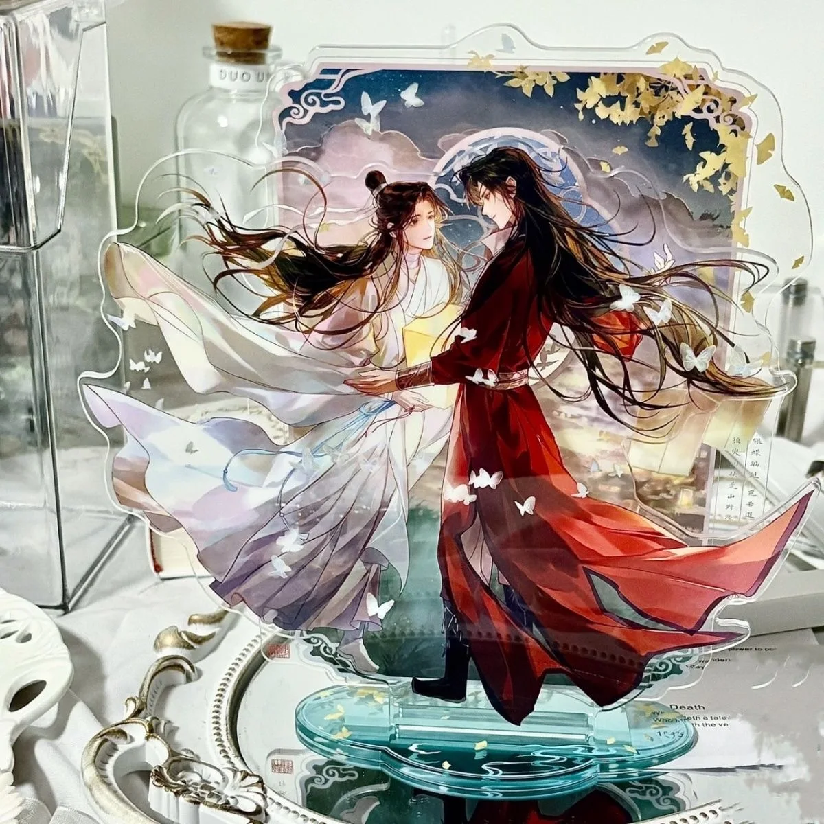 

Новые периферийные устройства Tianguan благословения и спасибо Lianhua City домашний акриловый косплей стоячий знак 10 см изысканный и милый