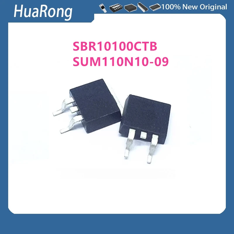 

20Pcs/Lot SBR10100CTB SBR10100 SUM110N10-09 SUM110N10 TO-263