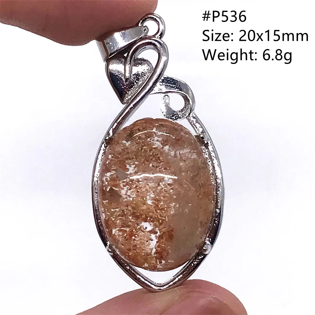 Top Natural Ghost Phantom Quartz Necklace Pendant For Women Lady Men Healing Gift Luck Crystal Beads Silver Clear Gemstone AAAAA
