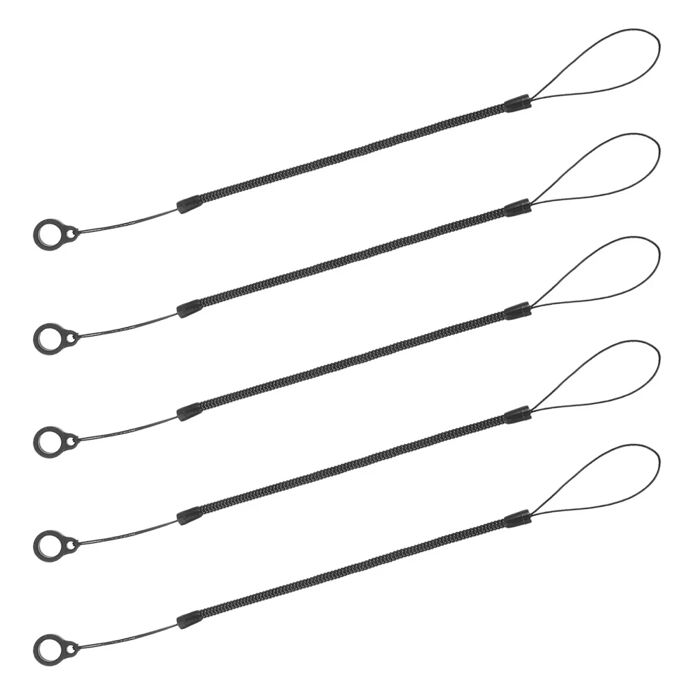 

5Pcs Elastic Plastic Spring Pen Tether Retractable Stylus Lanyard Replacement Anti-Lose Strap for Touch Pens Tablet Pen Holder
