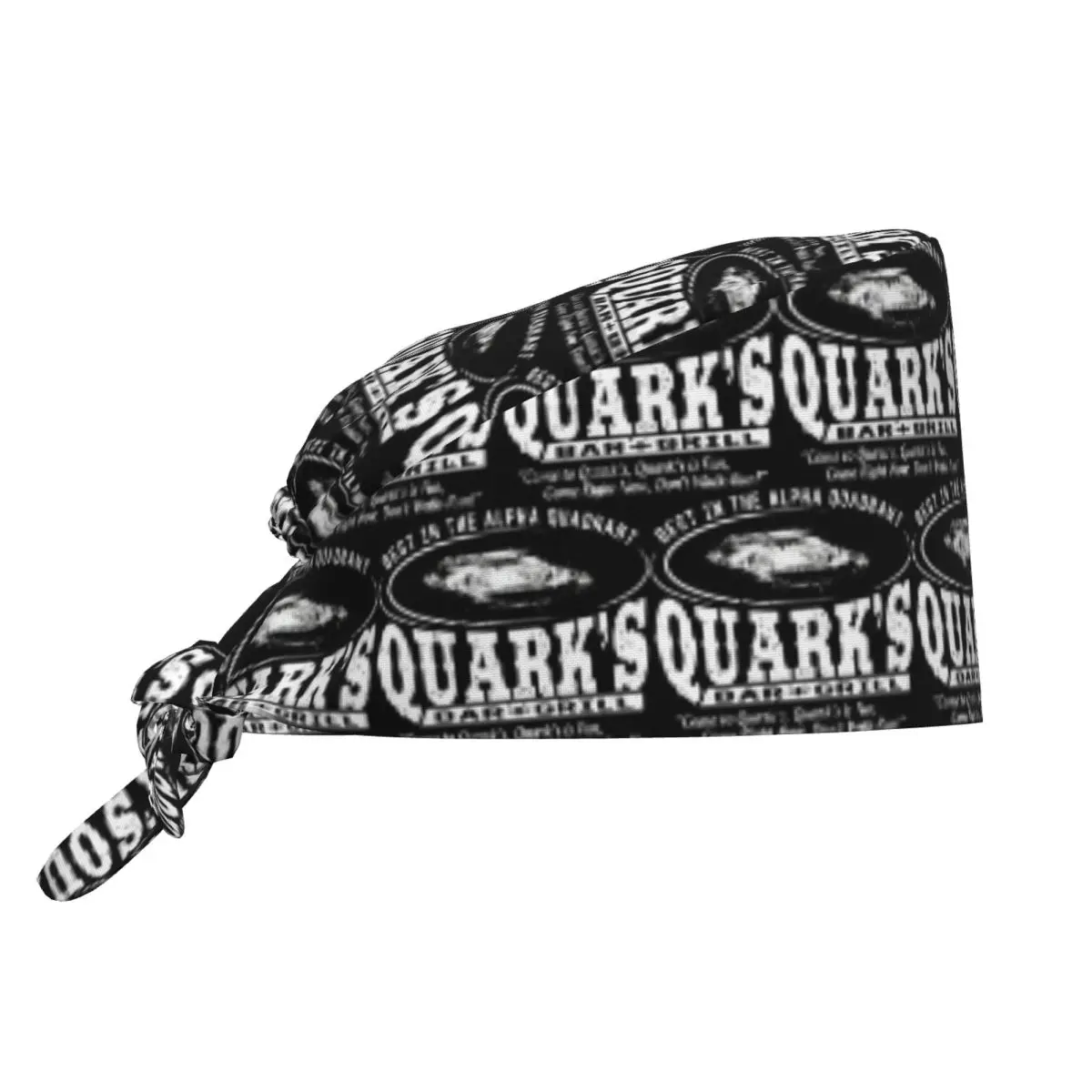 Deep Space 9 Quarks Bar Scrub Hat Doctor Working Surgical Cap Men Women Adjustable Nursing Caps for Dentist