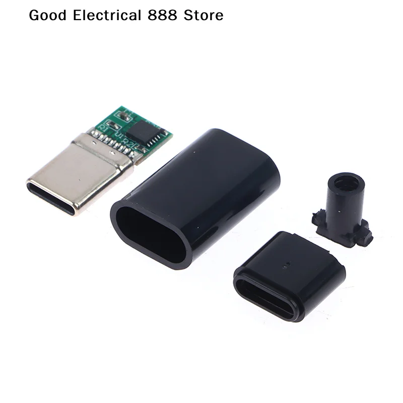 【E】5A PD/QC Decoy Board Fast Charge 5V 9V 12V 15V 20V Module PD 2 3.0 DC Trigger Cable USB Type-C Male Plug QC4 Charge Connector