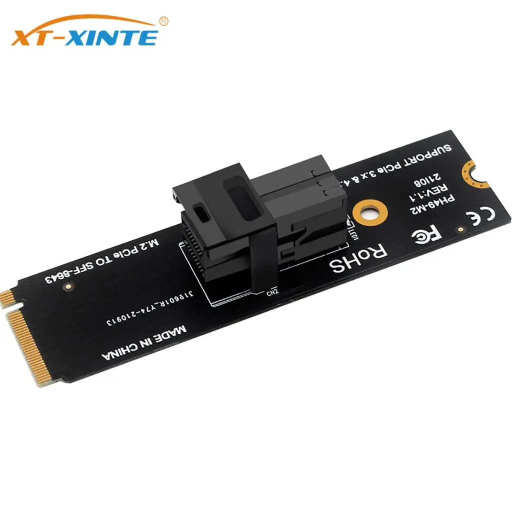 

M.2 PCIE 4.0 to SFF8643-U.2 Desktop Computer Expansion Card M.2 for NVME to U.2 Adapter Card Mini Sas 8643 to 8639