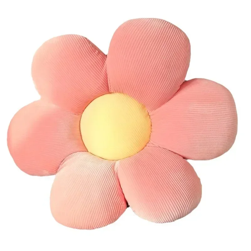 40CM Kleurrijke Bloemen Pluche Kussen Plant Bloemblaadje Kussen Knuffels voor Meisjes Baby Home Decor Gift