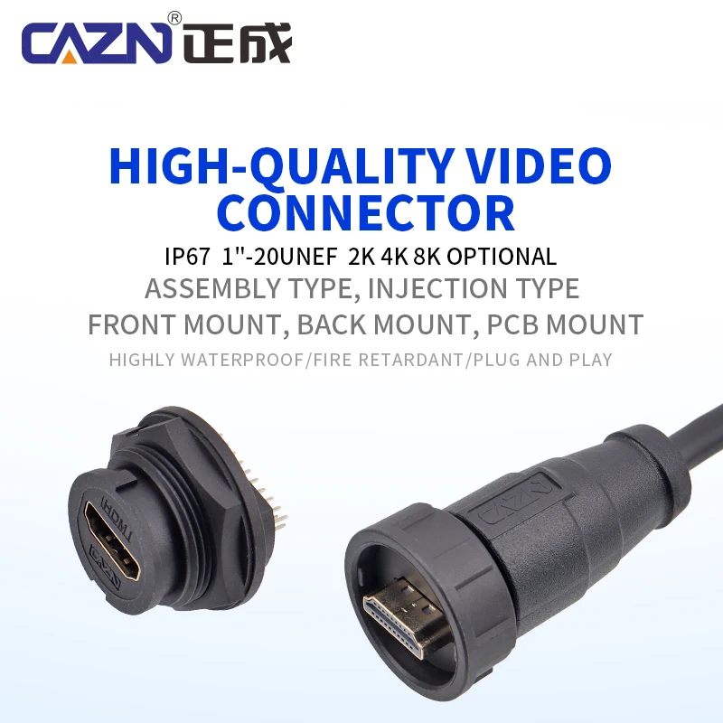 Straight/Angled High-Bandwidth Connector Bayonet Type Back Mounted Female FPC Socket