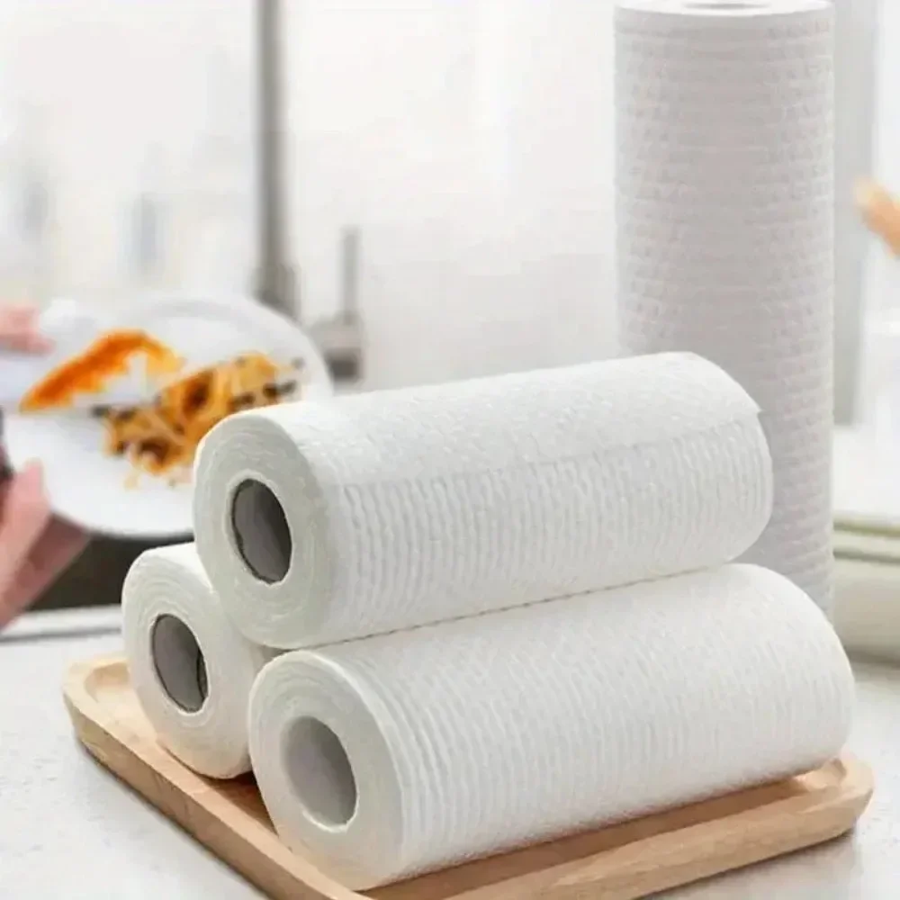 Reusable Kitchen Disposable Rags Non-Woven Cleaning Cloths Washing Dishcloths Rag Cloth Towels Paper Towels Scouring Pads