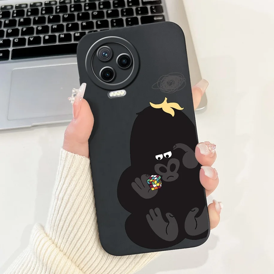 Cute Panda Phone Case For Infinix Note 12 Pro 4G Note12 2023 Cover X676B X676C Note12Pro 4G ShockProof Funda Soft Back Cover New