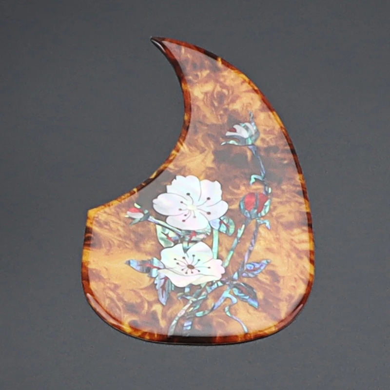 1PC Cellulose Guitar Pickguard Scratch Plate Self-Adhesive Pickguard Sticker Guard Plate for Cool Acoustic Guitar Parts