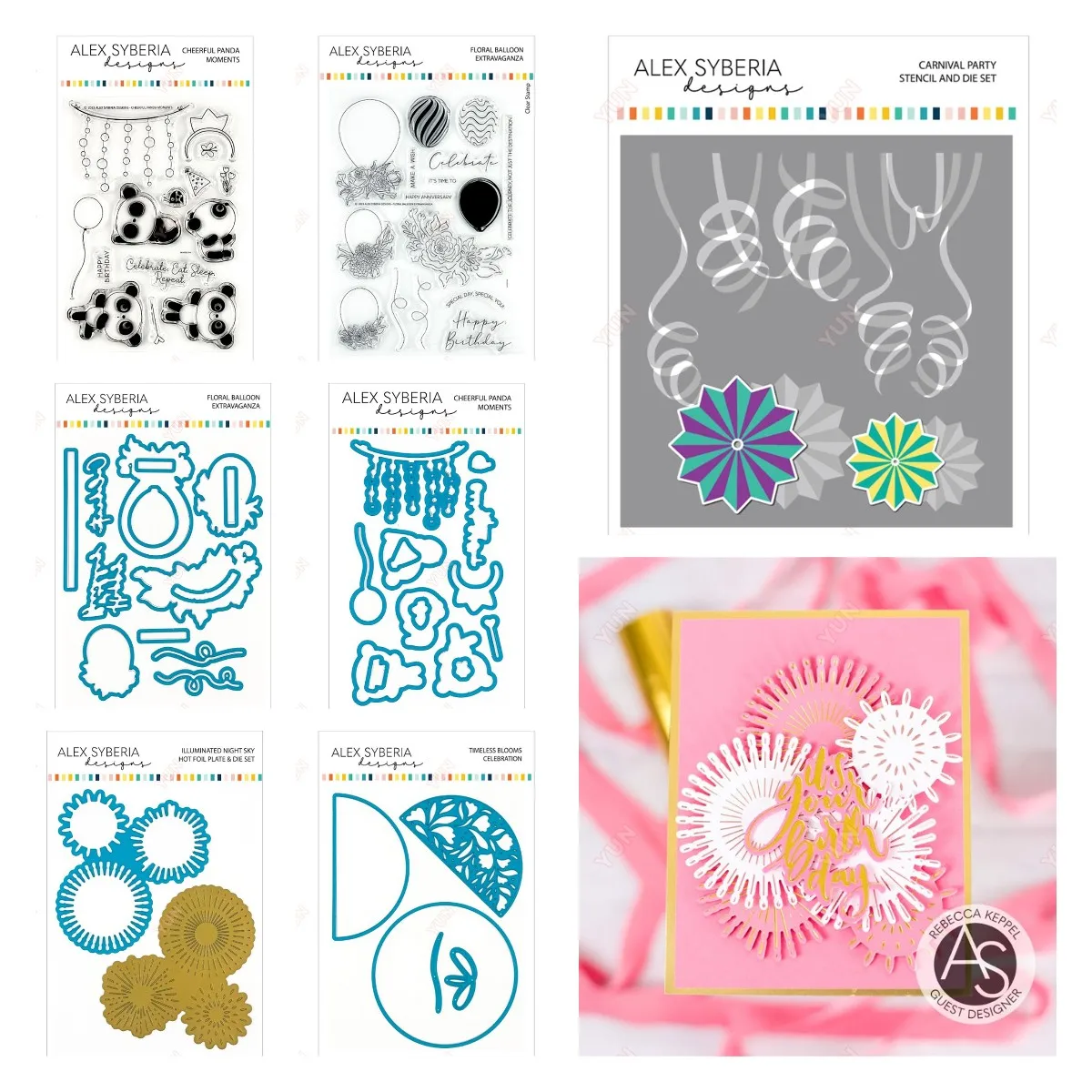 

Delicate Blooms Lluminated Night Sky Carnival Party Stencil and Die Metal Cutting Scrapbook for Card Make Crafts Shiny Diamonds