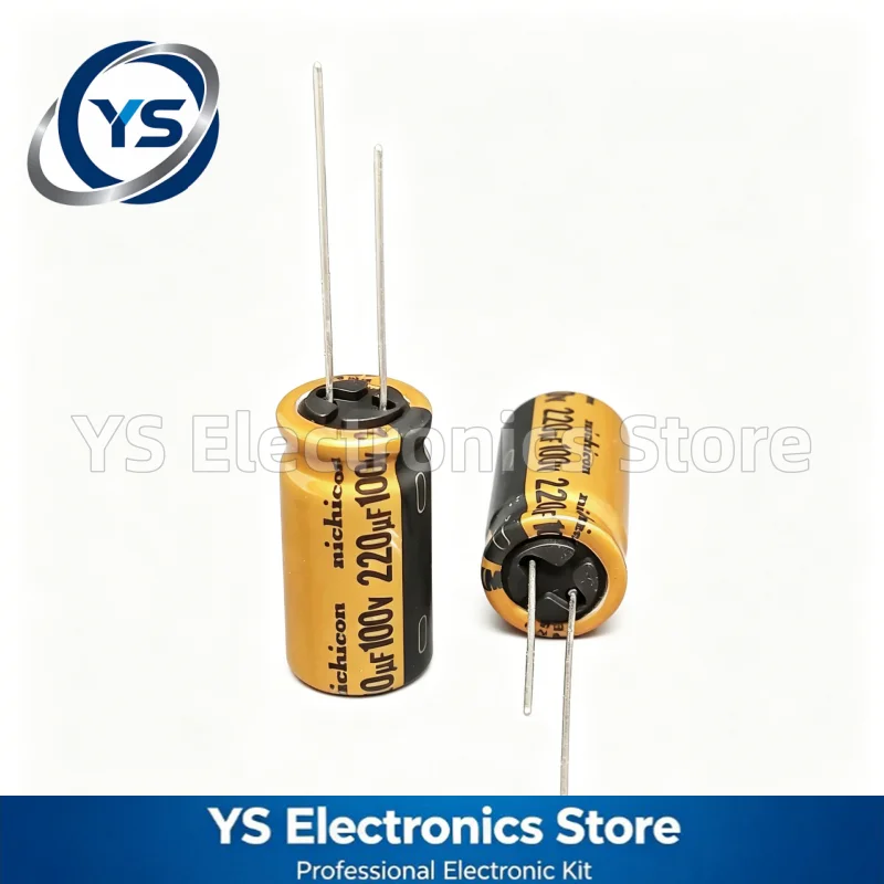 10-100pcs-100v220uf-serie-nichicon-fw-13x25mm-capacitor-eletrolitico-de-Audio-hi-fi-ufw2a221mpd-220uf100v-100v-220uf-original-novo