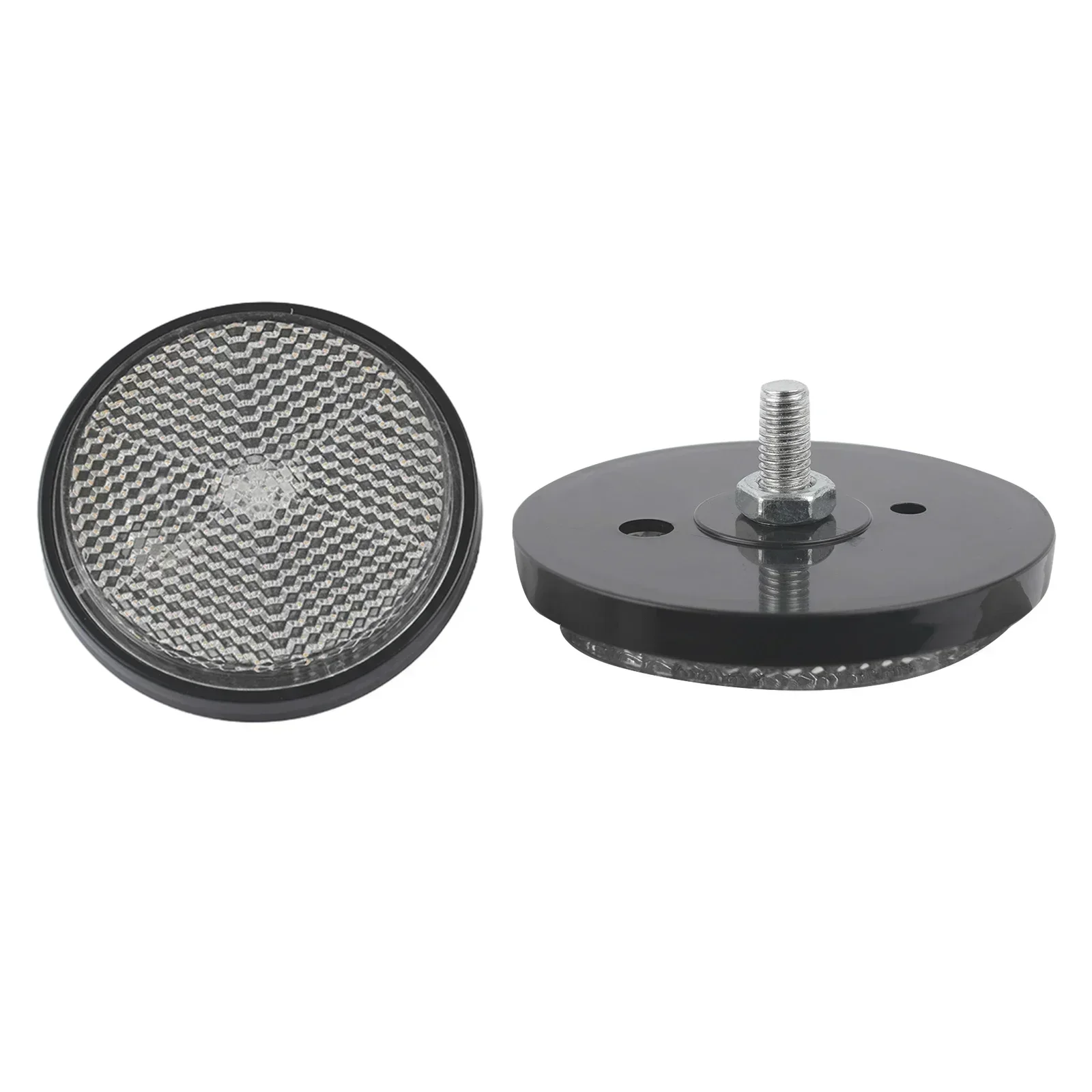 2xCircular - Reflector Car -Trucks -Motorcycle -Night Reflector Refraction Light Part Quality Aftermarket Product