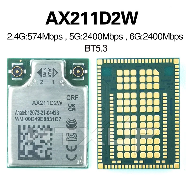 New Original AX211D2W CNVIo2 5G ax211d2w 5374Mbps 802.11AX wifi Module For Win 10 11