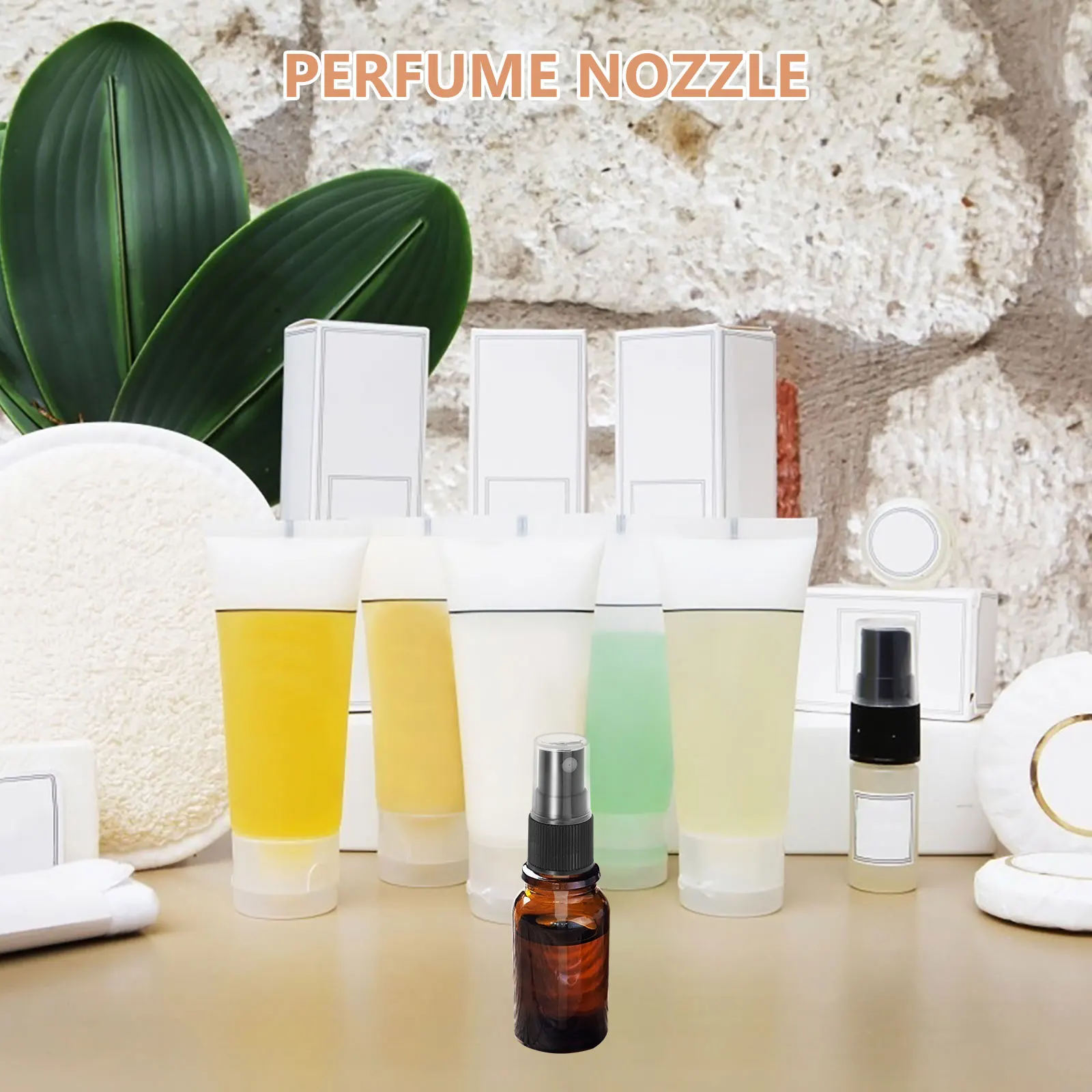 

20pcs Nozzle For Perfume Essential Oil Travel Sprayer Black Mini Pump Tops Fine Mist Fitting