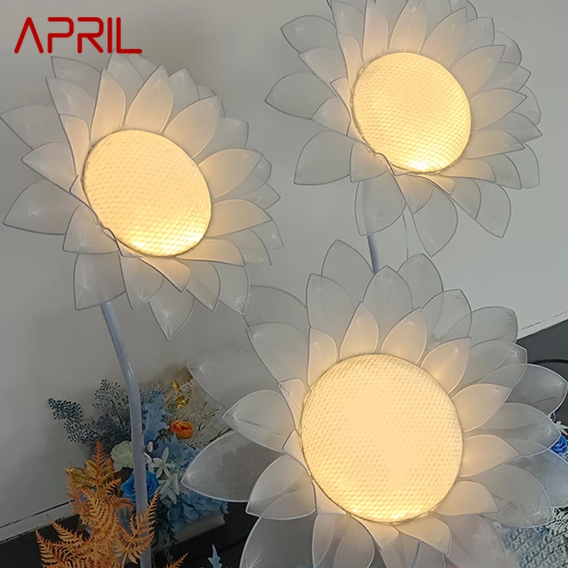 April moderne Sonnenblume Hochzeit Lichter festliche atmos phä rische Licht für Party Bühne Straße führen Hintergrund dekoration