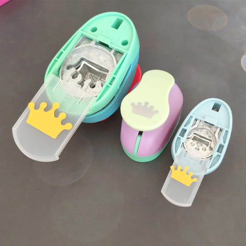 1PC 3PCS 4PCS Crown Hole Punch Craft Paper Cutter Scrapbooking School Puncher EVA Cutting Machine 14MM 24MM 37MM 47MM 75MM
