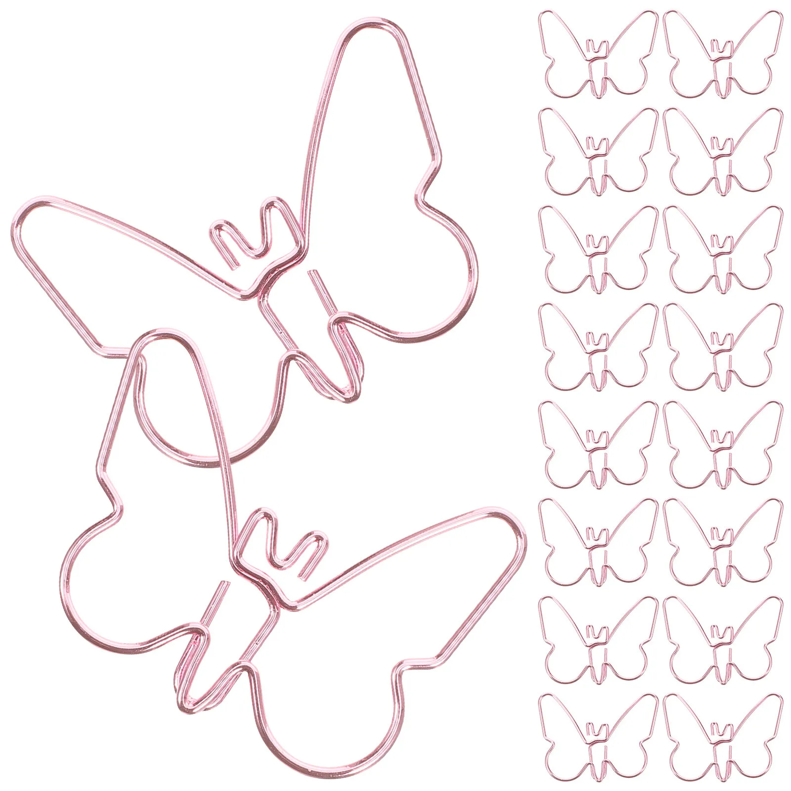 18pcs Cartoon Paper Clips Metal Office Supplies Creative Shaped Small Clamps For Document File Notebook Decoration Paper Clips