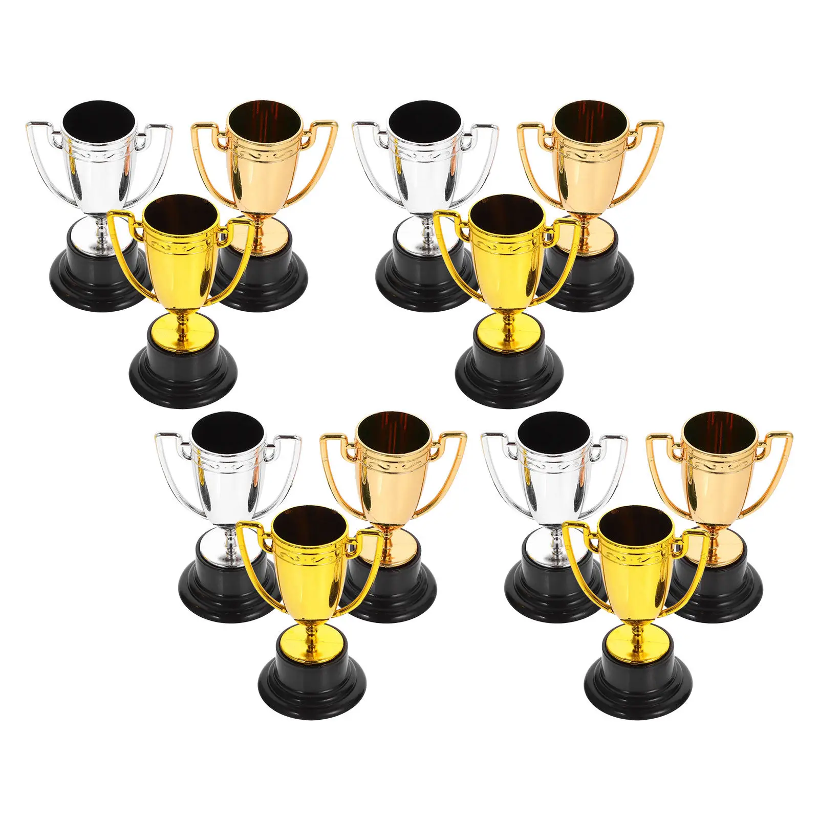 

12 Pcs Game Trophy Night Awards End of Year Cup Competition Prizes Field Day Athletic Ceremony Decorations Event Trophies