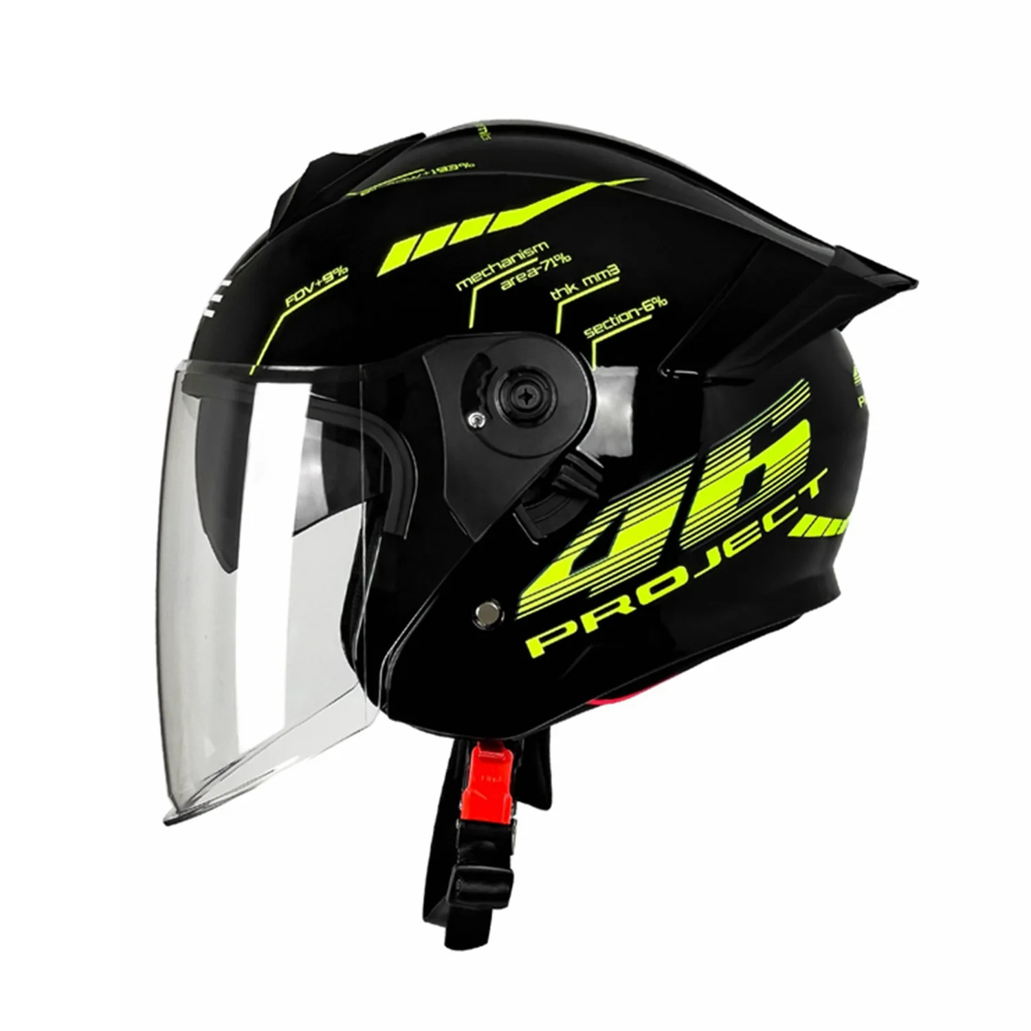 Motorcycle Double Lens Half Helmet Men and Women Four Seasons Electric Vehicle Helmet Pedal Three-quarters Helmet