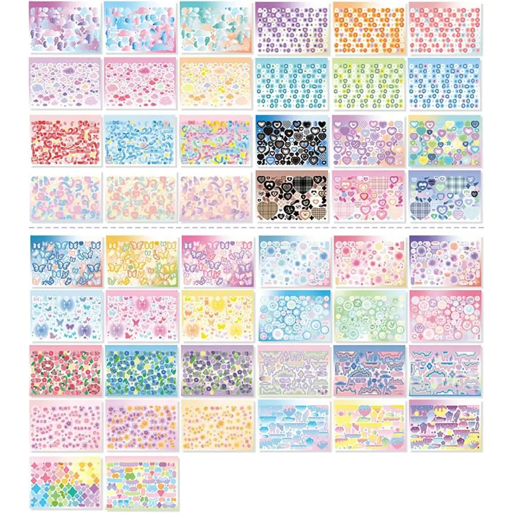 

50-Sheet Adhesive Love Themed Stickers for DIY Craft, Greeting Cards, Scrapbooking, and Home Decor