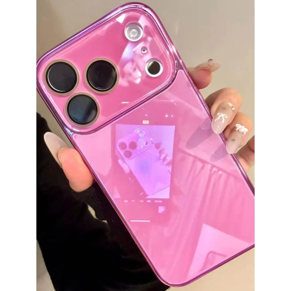 Luxuriöse Kamera-Schutzhülle aus gehärtetem Glas für iPhone 17 16 15 14 13 12 11 Pro Max mit galvanisiertem Stoßfänger und stoßfester Hartschale – Detail 14