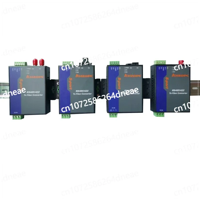 1 pair Industrial grade 2 Way RS485 Optical Fiber Converter 485 Optical Cat 485 Transceiver MODBUS to Optical Fiber