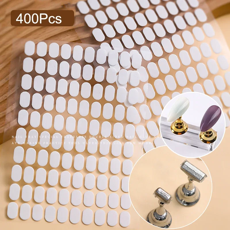 Traceless Transparent Nail Double-side Adhesive Tape for False Nails Display Stand Nails Tips Holder Manicure Practice Tools