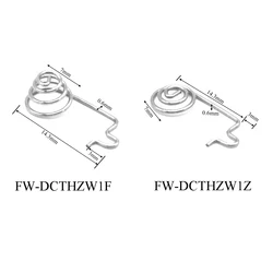 FINEWE 10PCS AAA batteria contatto bobine contatti molla batteria foro passante saldatura universale tipo molle coniche