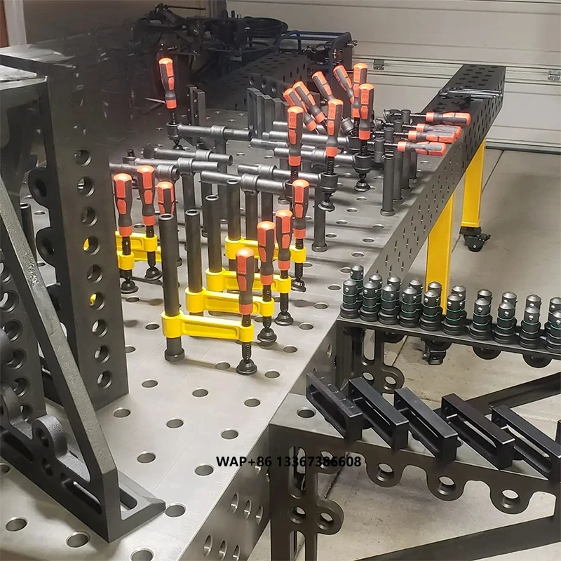 

High Precision 3d Cast Iron Flexible Platform Welding Table with All Clamps Accessories