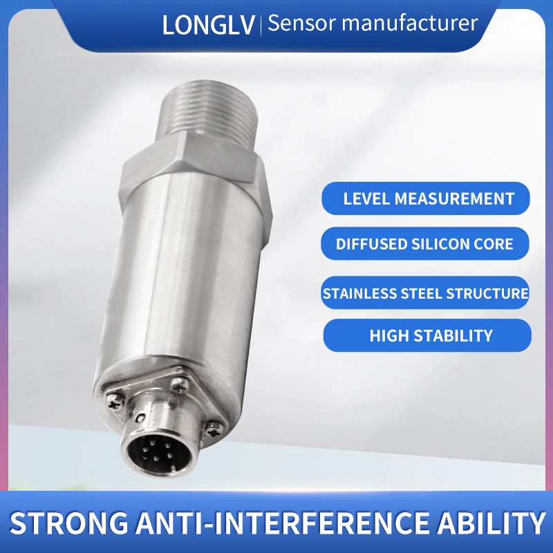 LONGLV PTL402 strain gauge sensore di pressione pipeline pressione olio idraulico di pressione dell'aria