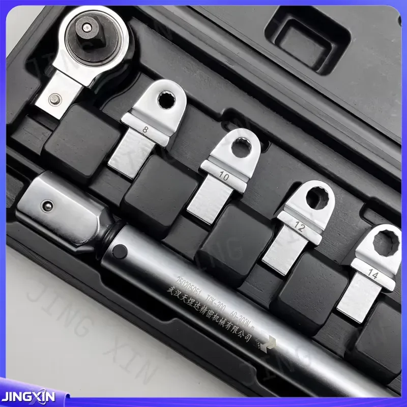 custom for TYD Ring Crowfoot Torque Wrench Set 1/2 Inch Drive 10-110Nm Ratchet with 11 Interchangeable Heads Spanner Kit for