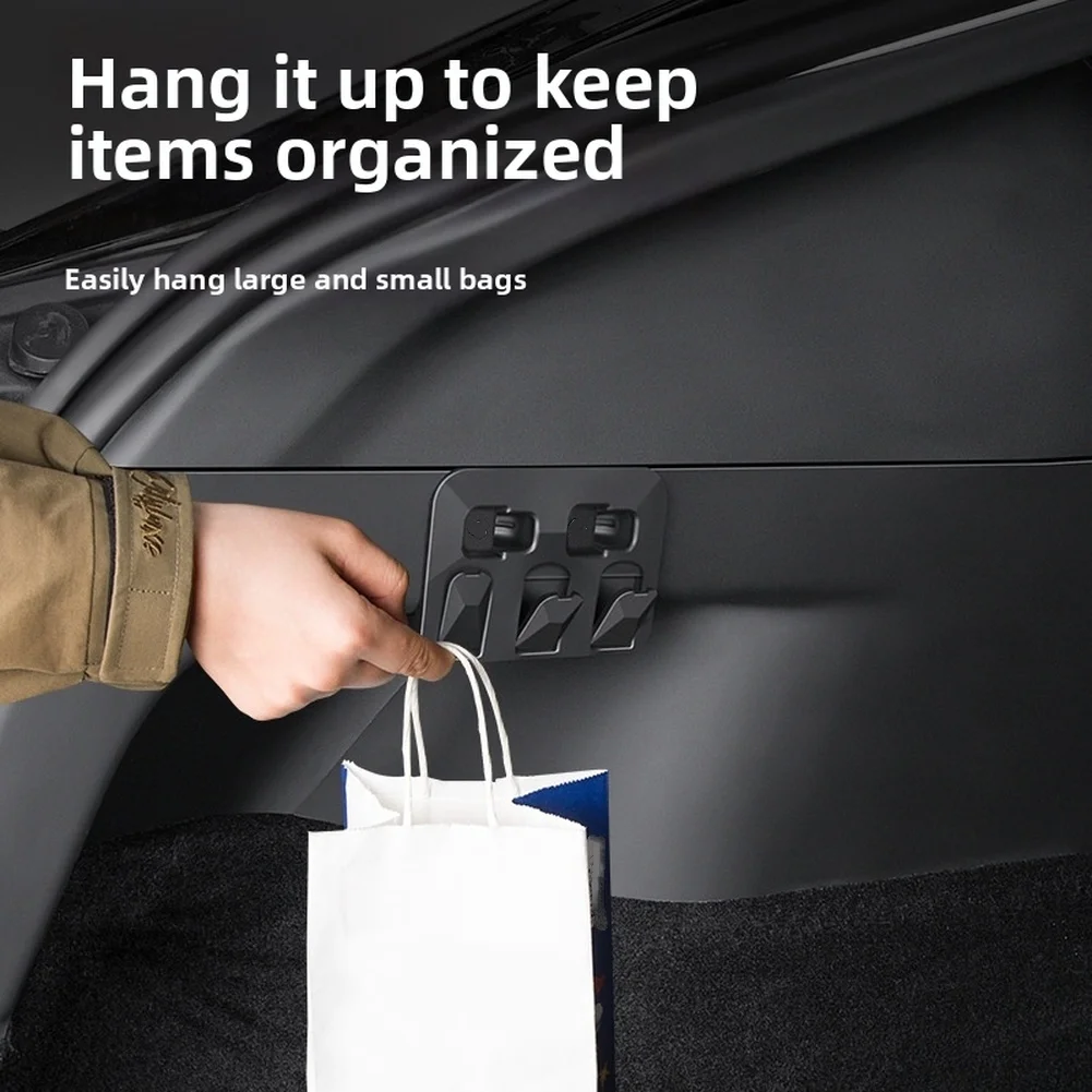 Car Organizer Clip Foldable Trunk Hook For Holding Bags And Umbrellas ABS Plastic Material Car Interior Storage Solution