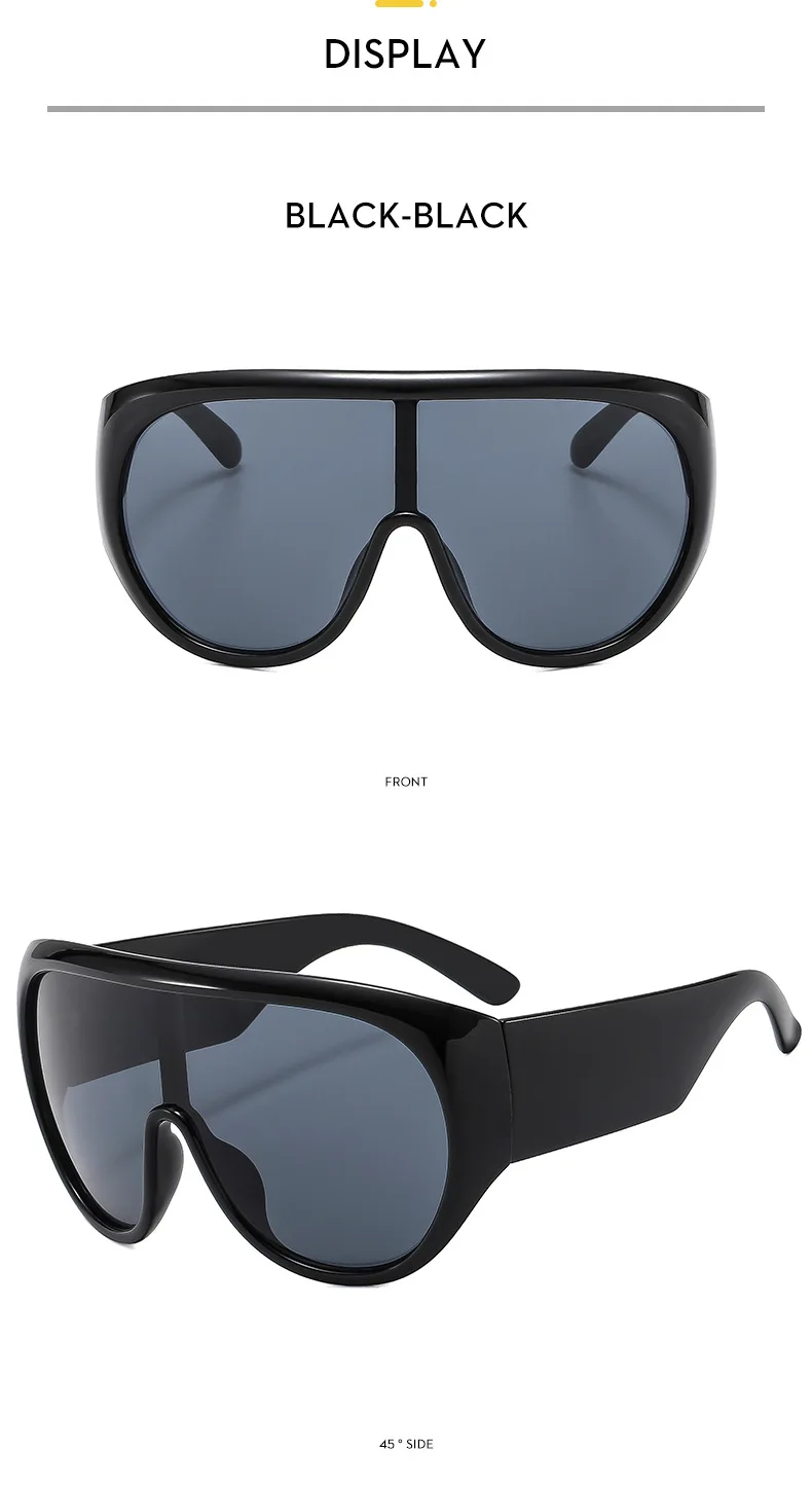 Neue Sport-Sonnenbrille mit übergroßem Rahmen, trendige personalisierte Sonnenbrille für Männer und Frauen, Outdoor-Radsport-Sonnenschutz-Sonnenbrille – Detail 11