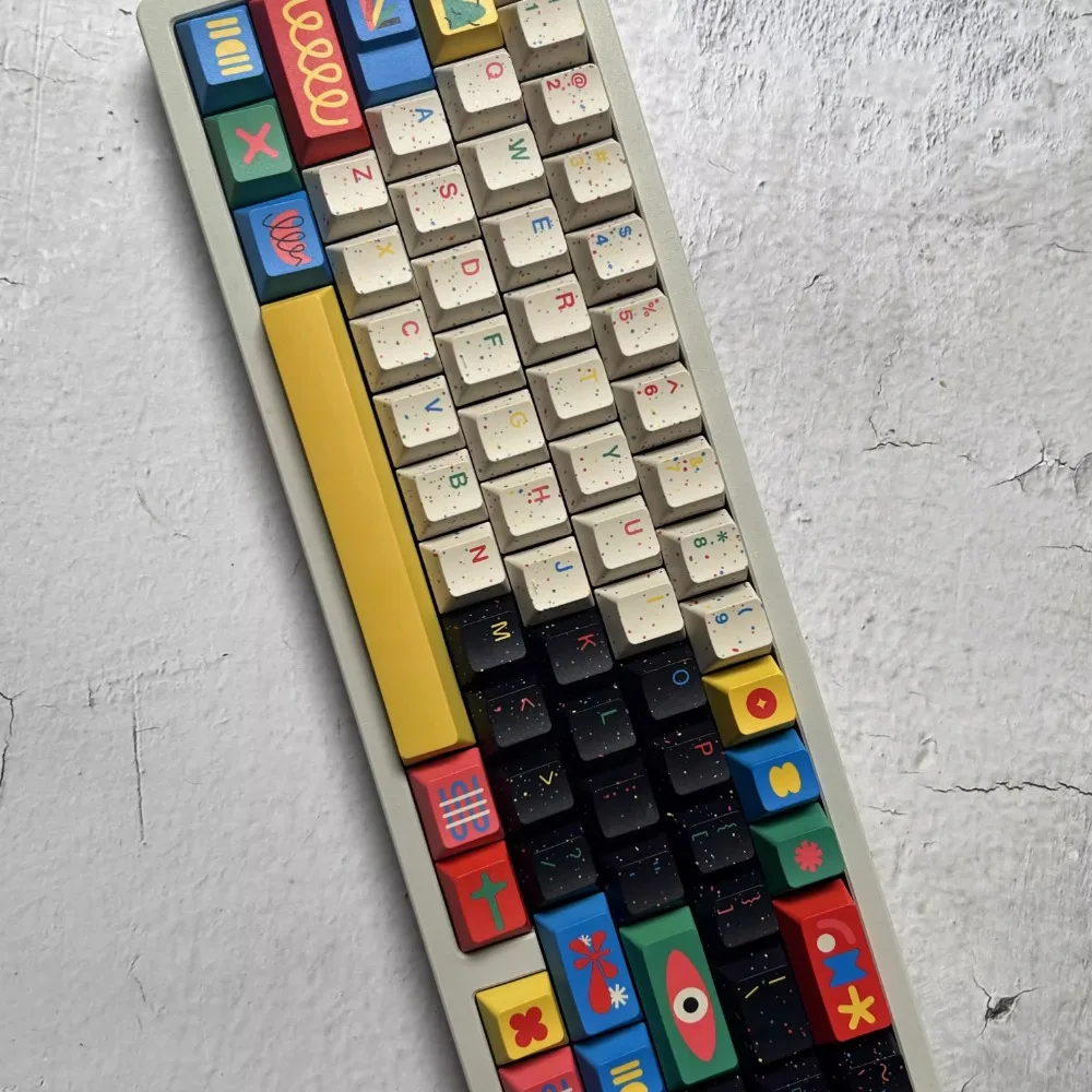 GMK Motifl Theme Keycap Set 145key PBT Custom Splash-Ink Art Keyboard Cap Cherry Profile Gaming KeyCap für mechanische Tastatur